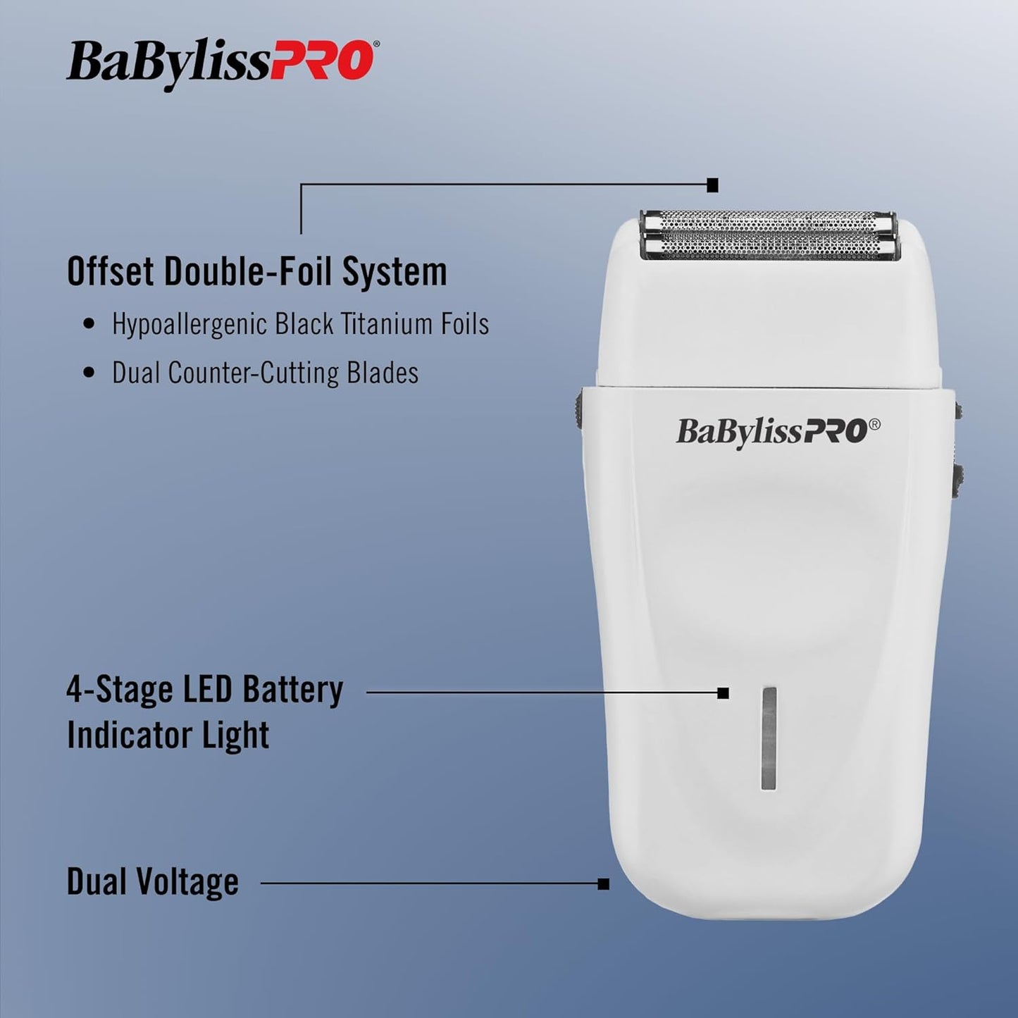 BaByliss FX+ White Shaver