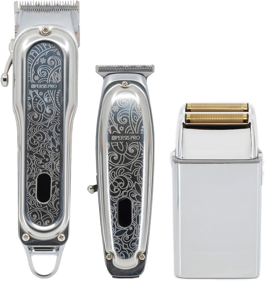 XPERSIS PRO Silver Barber Combo and Foil Shaver