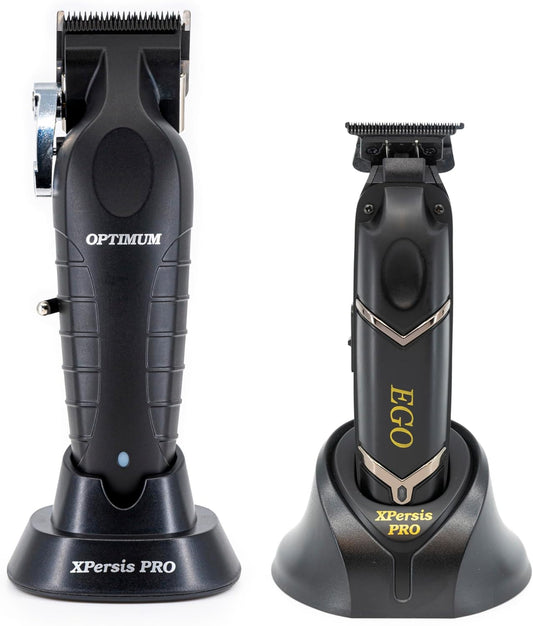 XPERSIS PRO Optimum Floating Lever Black Combo Cordless Hair Clipper and Ego Cordless Hair Trimmer