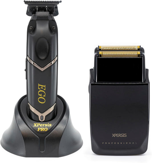 XPERSIS PRO Ego Black Combo Cordless Hair Trimmer and Foil Shaver