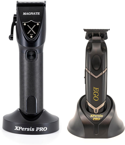 XPERSIS PRO Magnate Black Combo Cordless Hair Clipper and Ego Cordless Hair Trimmer