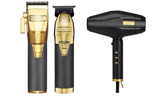 Babyliss FX Black Hair Boost Clipper, Trimmer And Red Dryer