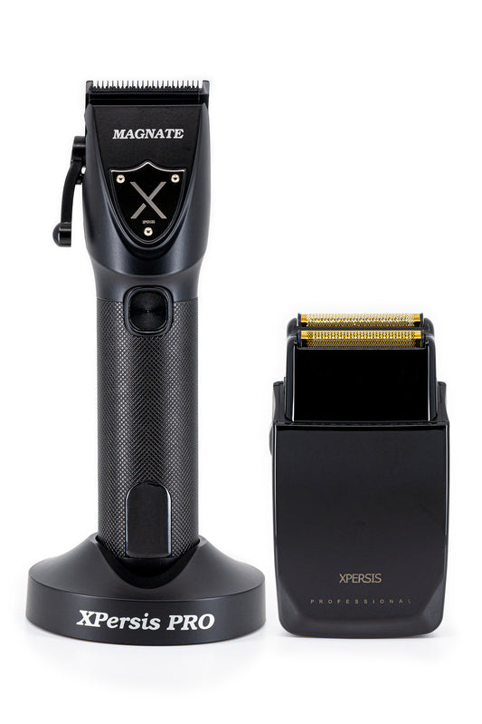 XPERSIS PRO Magnate Black Combo Cordless Hair Clipper & Foil Shaver