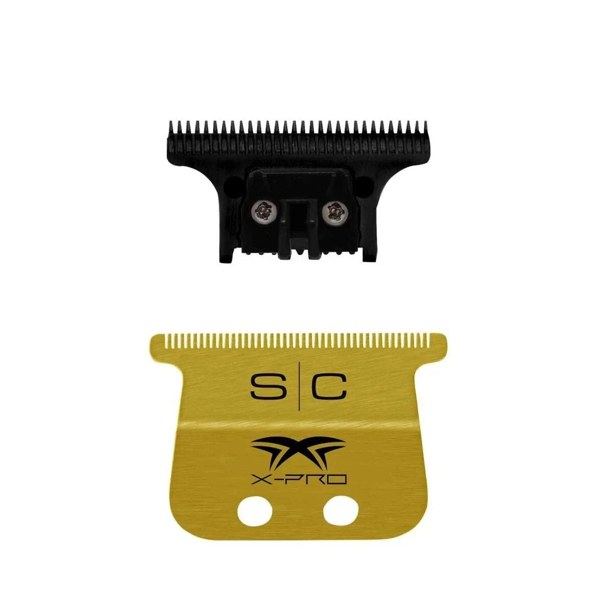 Stylecraft Fixed Gold Titanium X-Pro Wide Blade w/the One Cutter Set | SC527GB