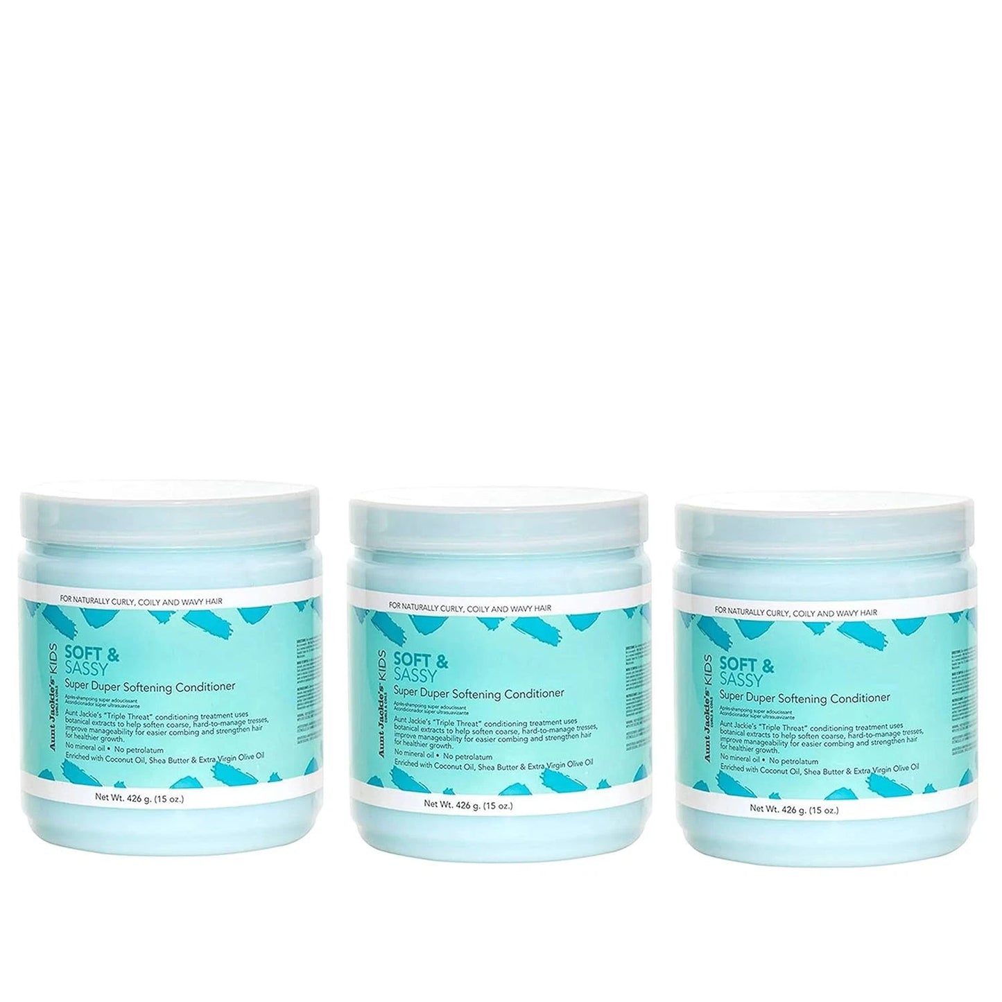 Aunt Jackie's Kids Soft and Sassy Super Duper Softening Conditioner 15 oz