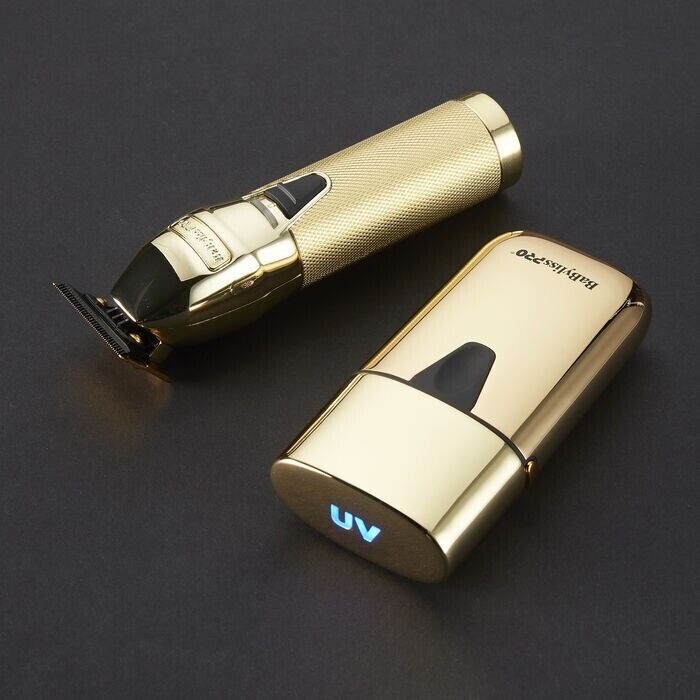 Babyliss FX Trimmer And Single UV Foil Shaver Gold
