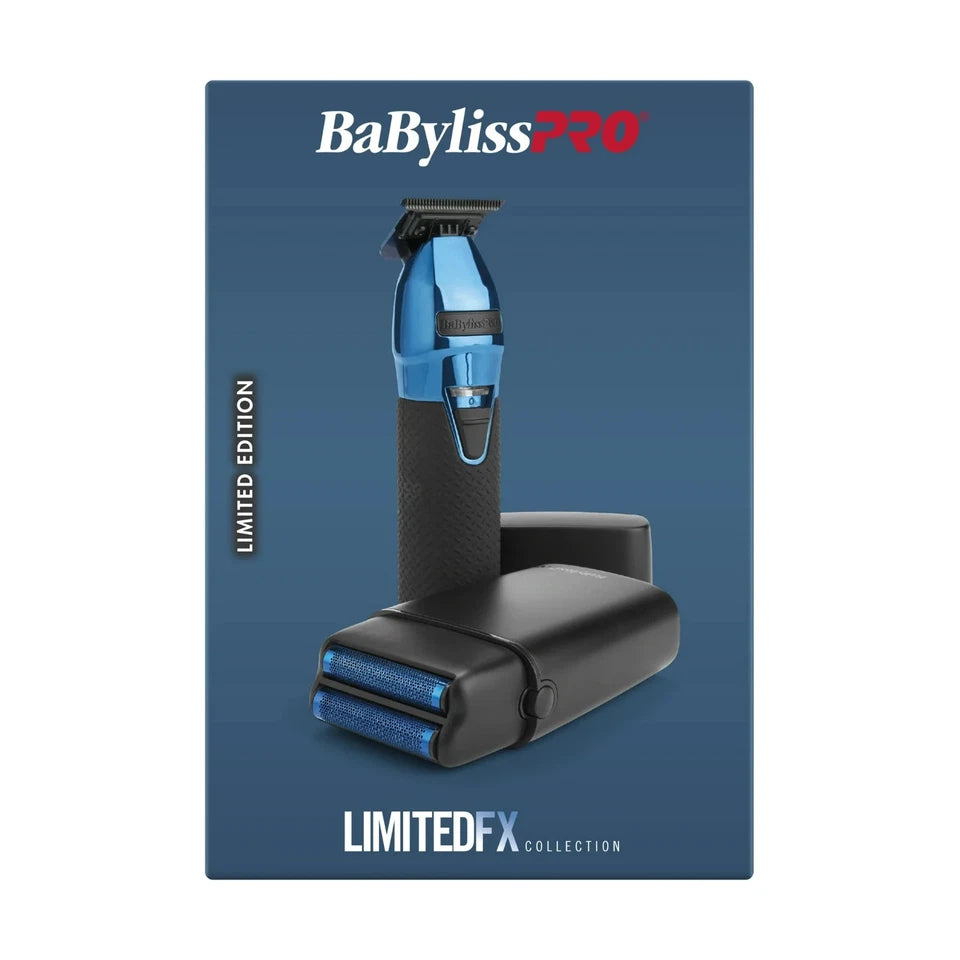 BaByliss PRO LimitedFX Black & Blue Trimmer & Foil Shaver Set