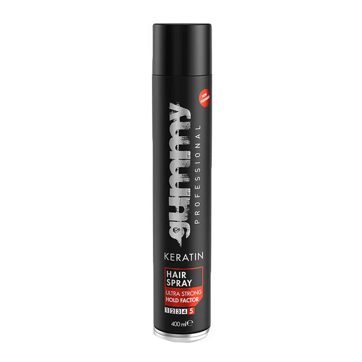 Gummy Hair Spray Keratin Ultra Strong Hold Factor 13.53 Ounce