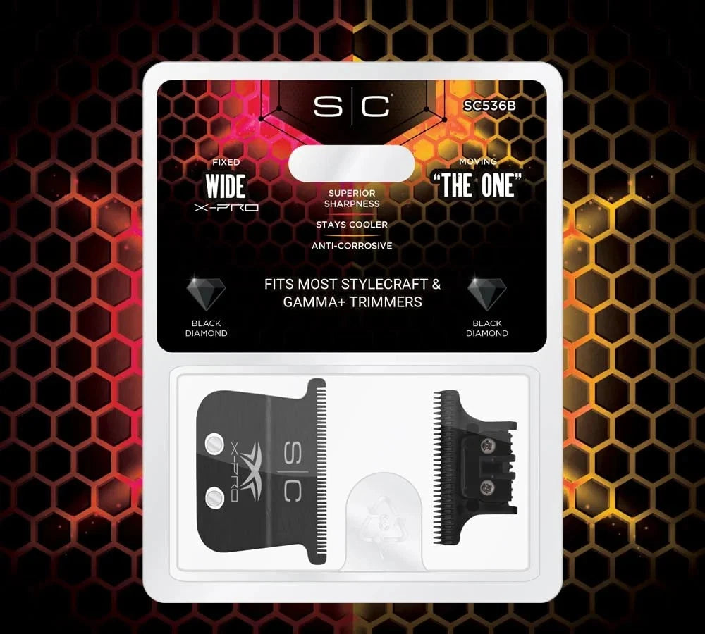StyleCraft Black Diamond X-Pro Wide "The One" Trimmer Replacement Blade SC536B