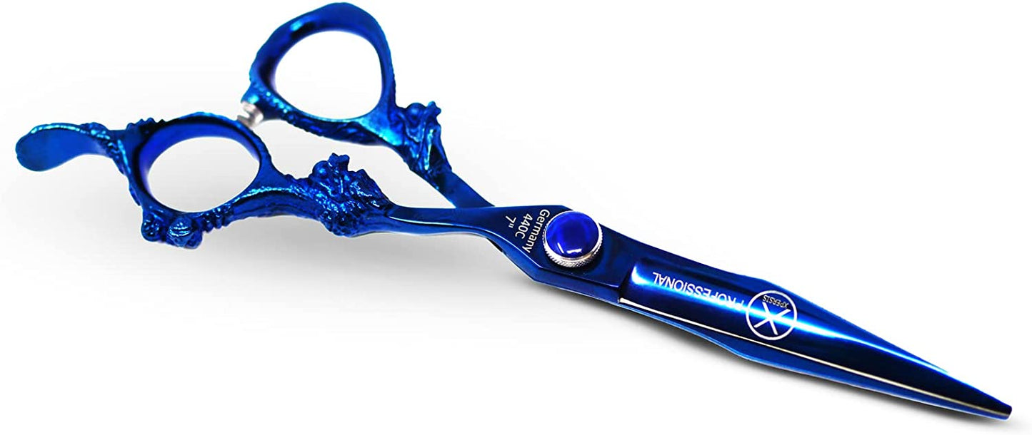 XPERSIS PRO 7″  Blue German Made Barber Hair Cutting Shear