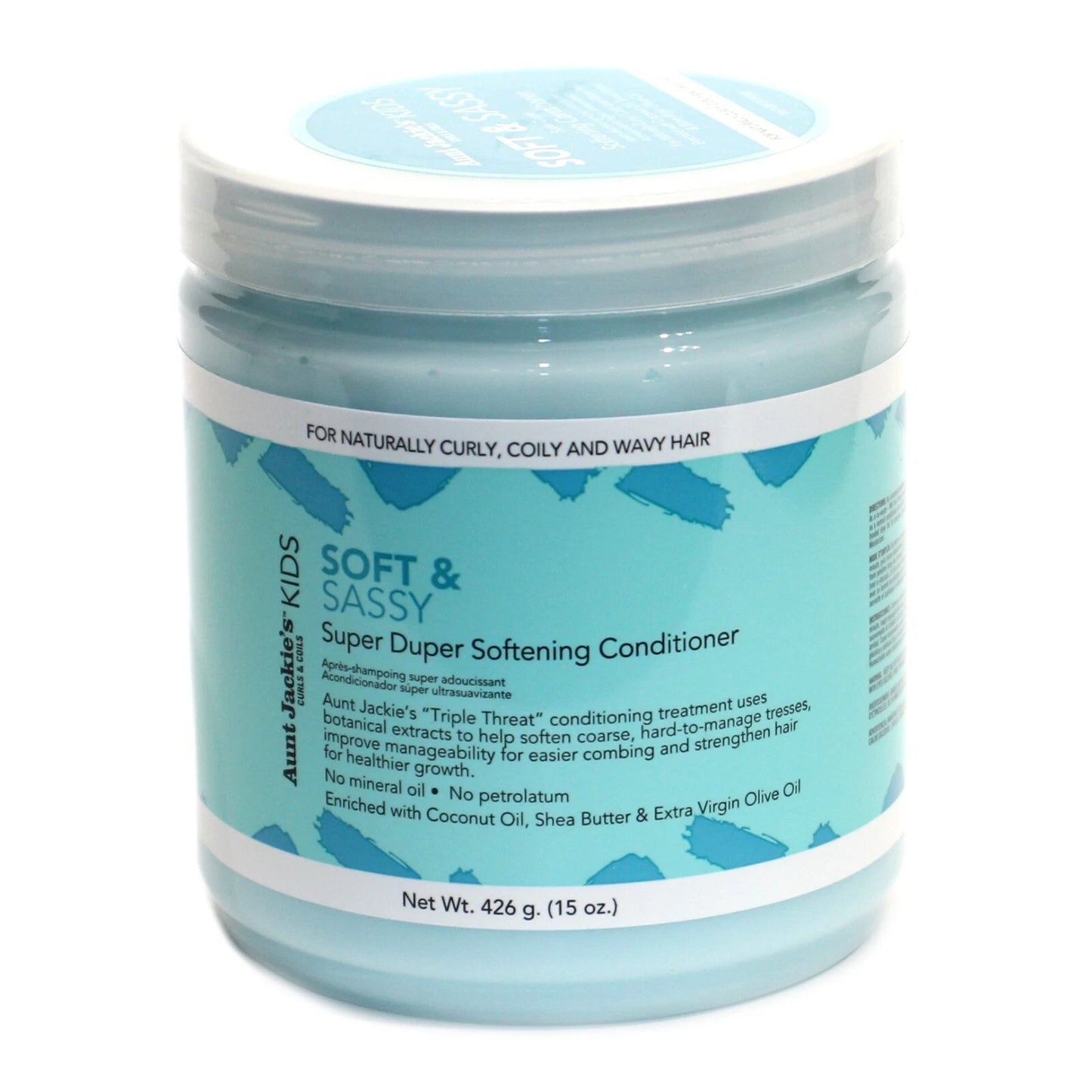 Aunt Jackie's Kids Soft and Sassy Super Duper Softening Conditioner 15 oz