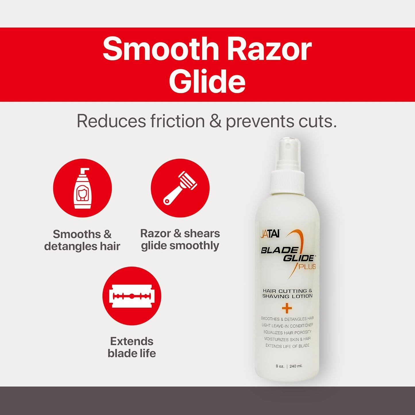 JATAI - Blade Glide Plus - Hair Cutting and Shave Lotion 8 oz