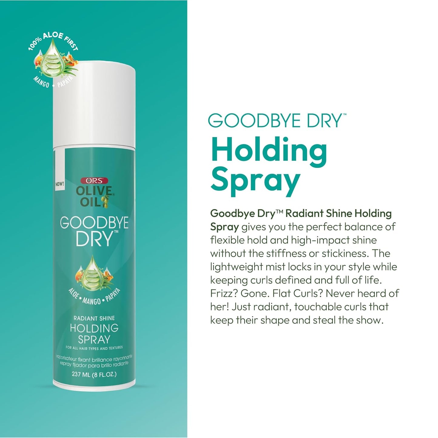 ORS Olive Oil Goodbye Dry Radiant Shine Holding Spray