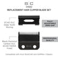 S|C Replacement ECHO Fixed DLC Hair Clipper Blade