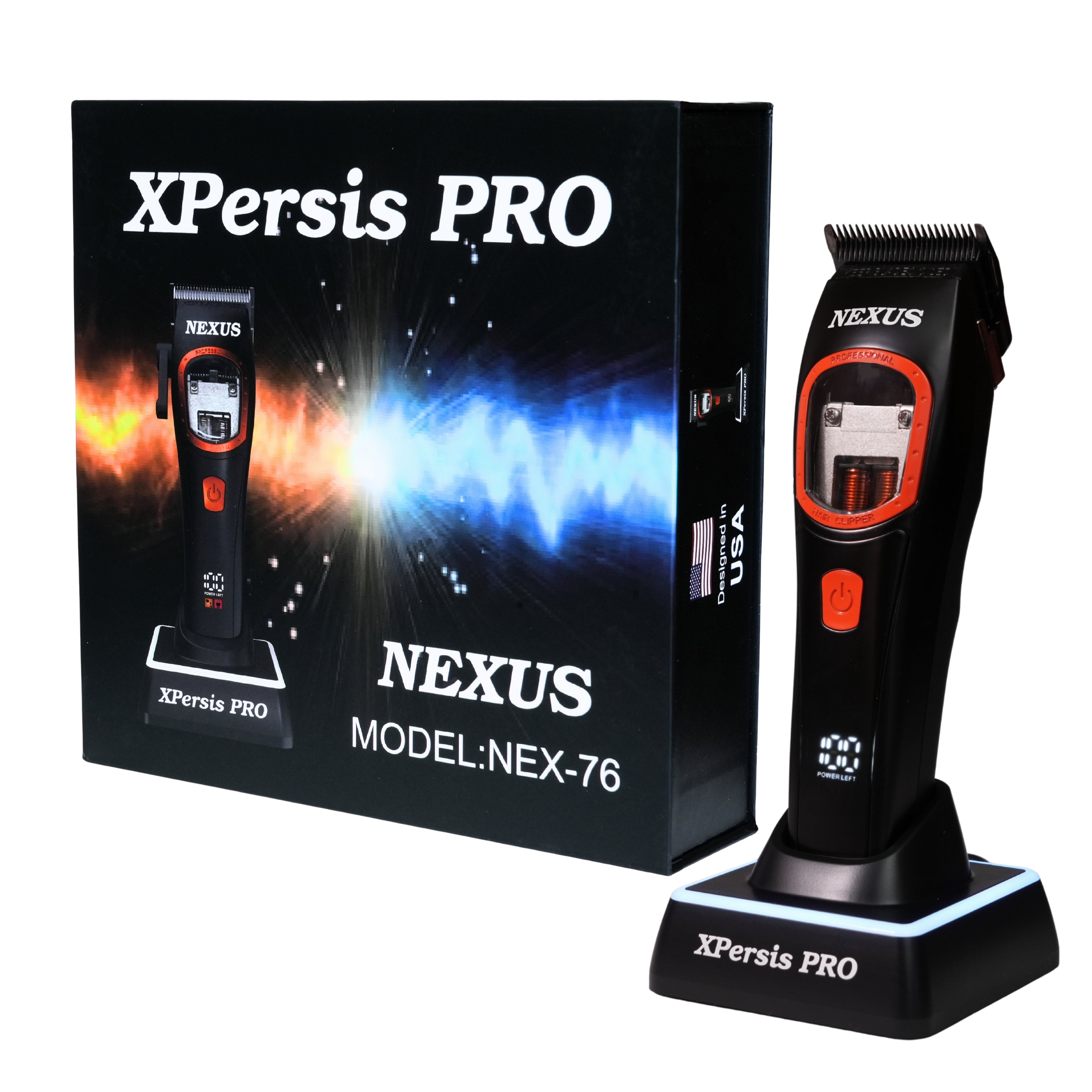 ヘアビューザー XPERSIS PRO Nexus Vector Motor Dual Coil 9000 RPM Cordless Hair Clippe
