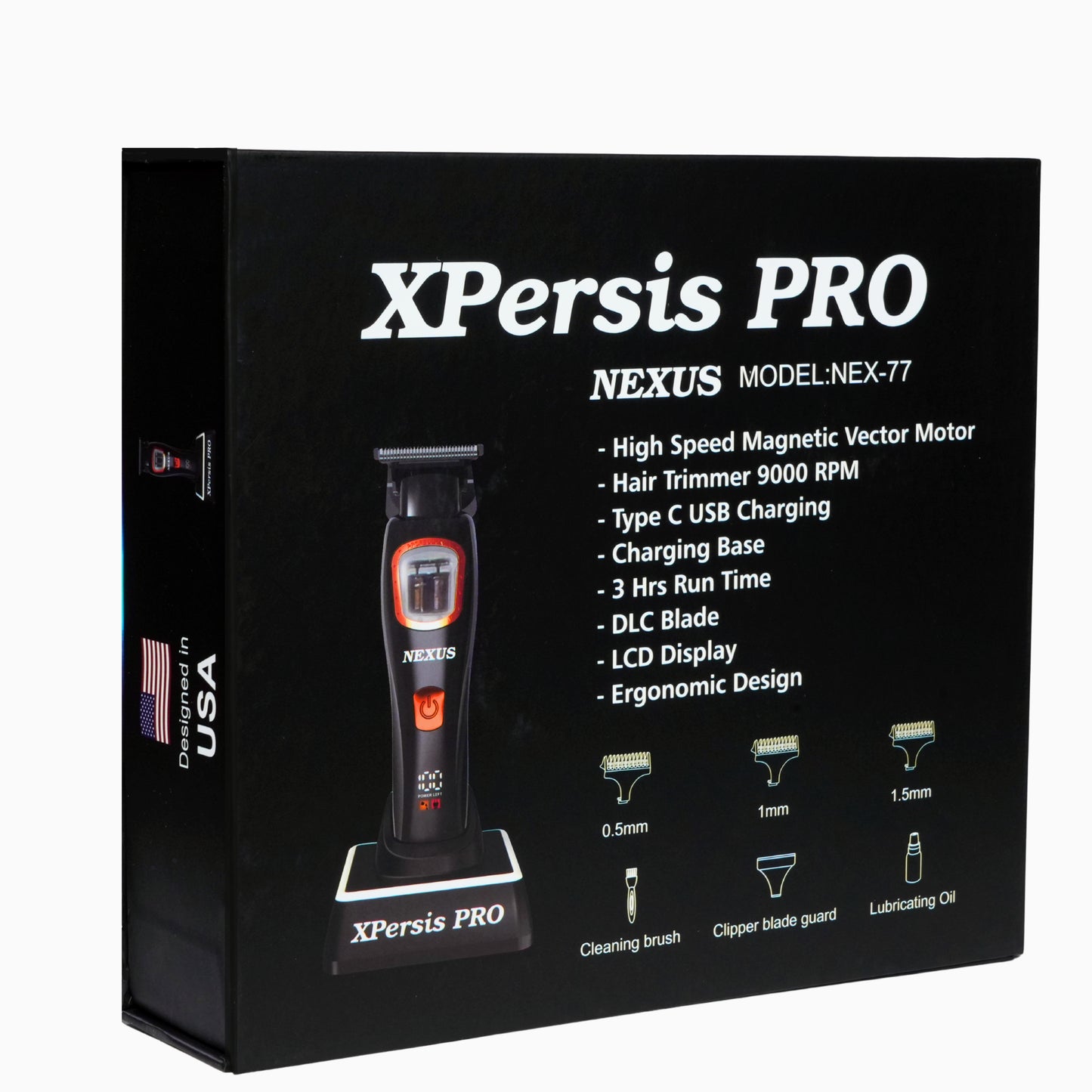 XPERSIS PRO Mini Nexus Vector Motor Dual Coil 9000 RPM Cordless Hair Trimmer