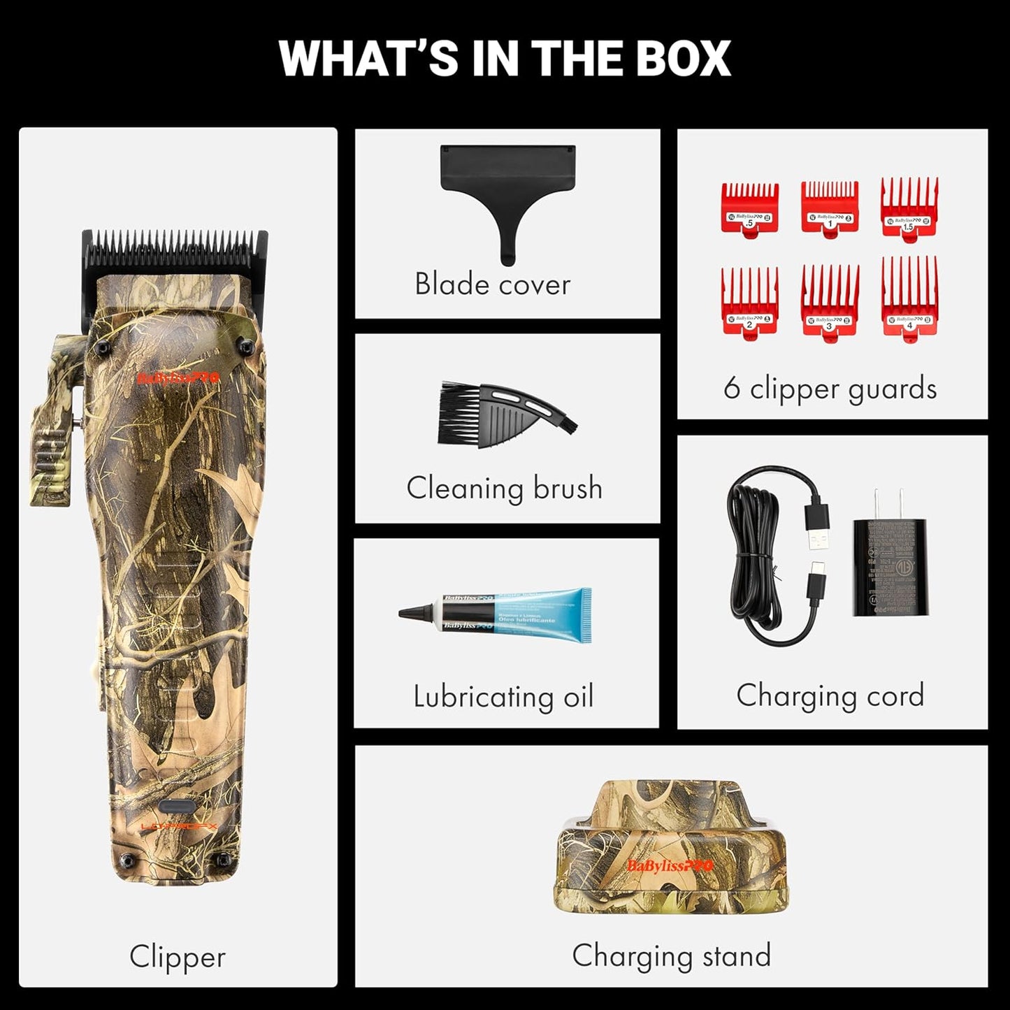 BaByliss PRO Camo Collecion Compact LO-PROFX Cordless Clipper