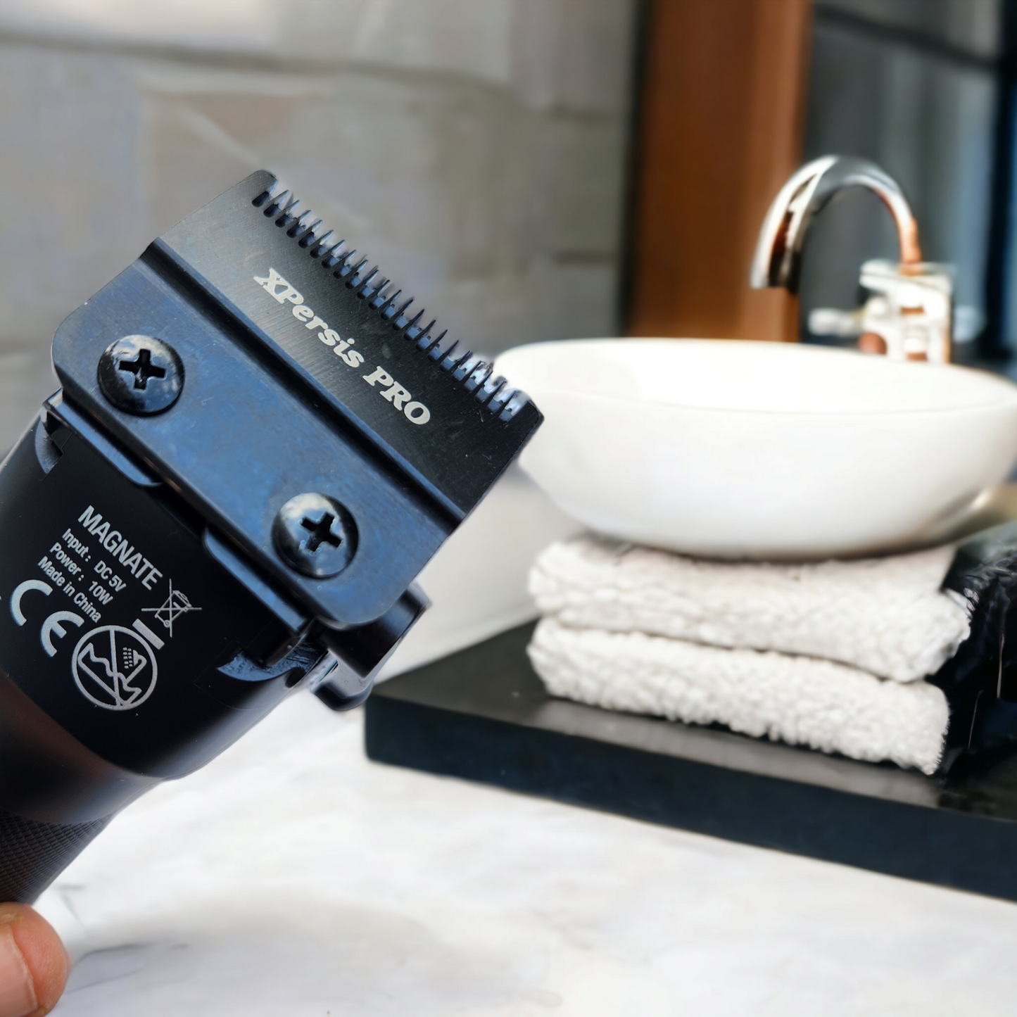 XPERSIS PRO Magnate Black Combo Cordless Hair Clipper & Foil Shaver