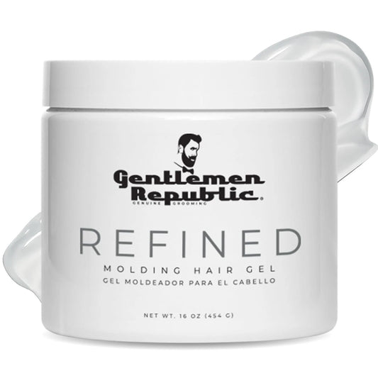 Gentlemen Republic Refined Hair Gel 16oz High Hold Alcohol