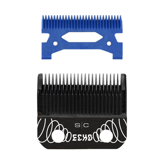 StyleCraft Black Fixed DLC Echo Diamond Blue Ceramic Cutter Blade Clipper SC554B