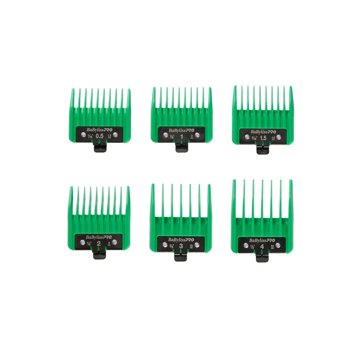 BaBylissPRO x Tomb45 Precision 6 Pc Clipper Guards Comb Set #FXPCG2