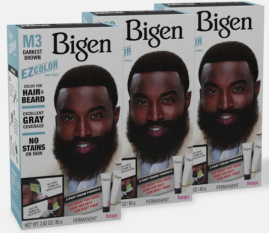 Bigen M3 Ez Color For Men Darkest Brown Pack Of 3