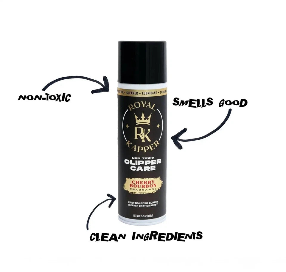 Royal Kapper Clipper Care Cherry Bourbon Non-Toxic Cleaner Lubricant