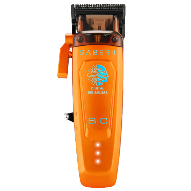 StyleCraft Saber 2 Cordless Digital Brushless Motor Clipper - Orange (SC617O)