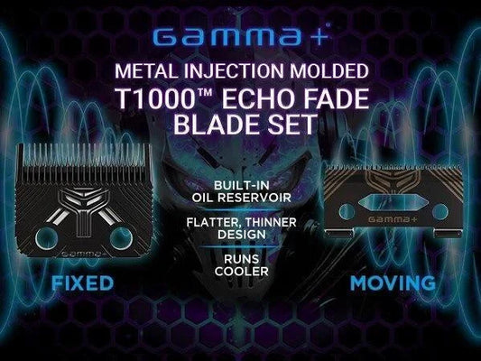 Gamma+ T1000 Echo Fade Blade Set GP540B – Cooler Cutting Fade Blade