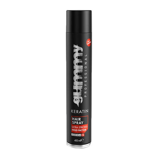 Gummy Hair Spray Keratin Ultra Strong Hold Factor 13.53 Ounce