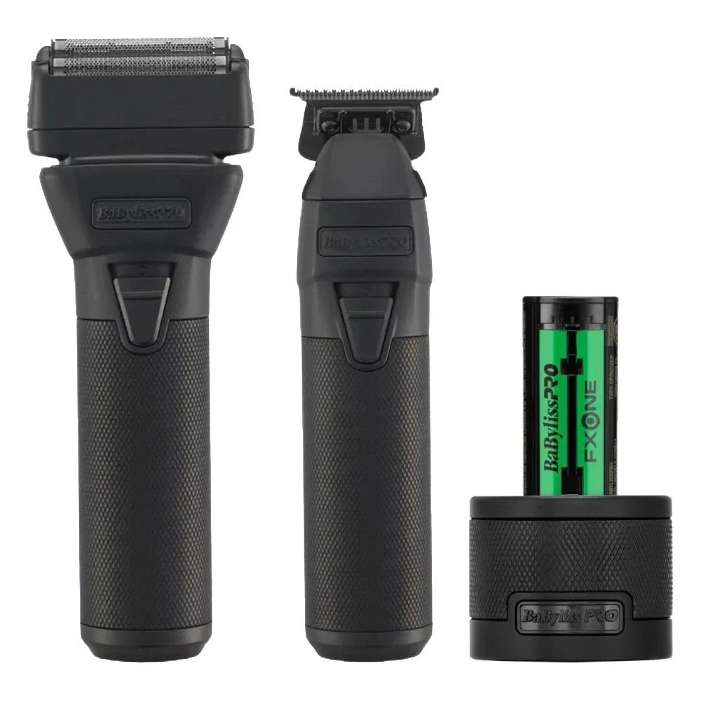 Babyliss Pro FXONE Matte Black Trimmer & Double Foil Shaver | FX1FSTMBPK