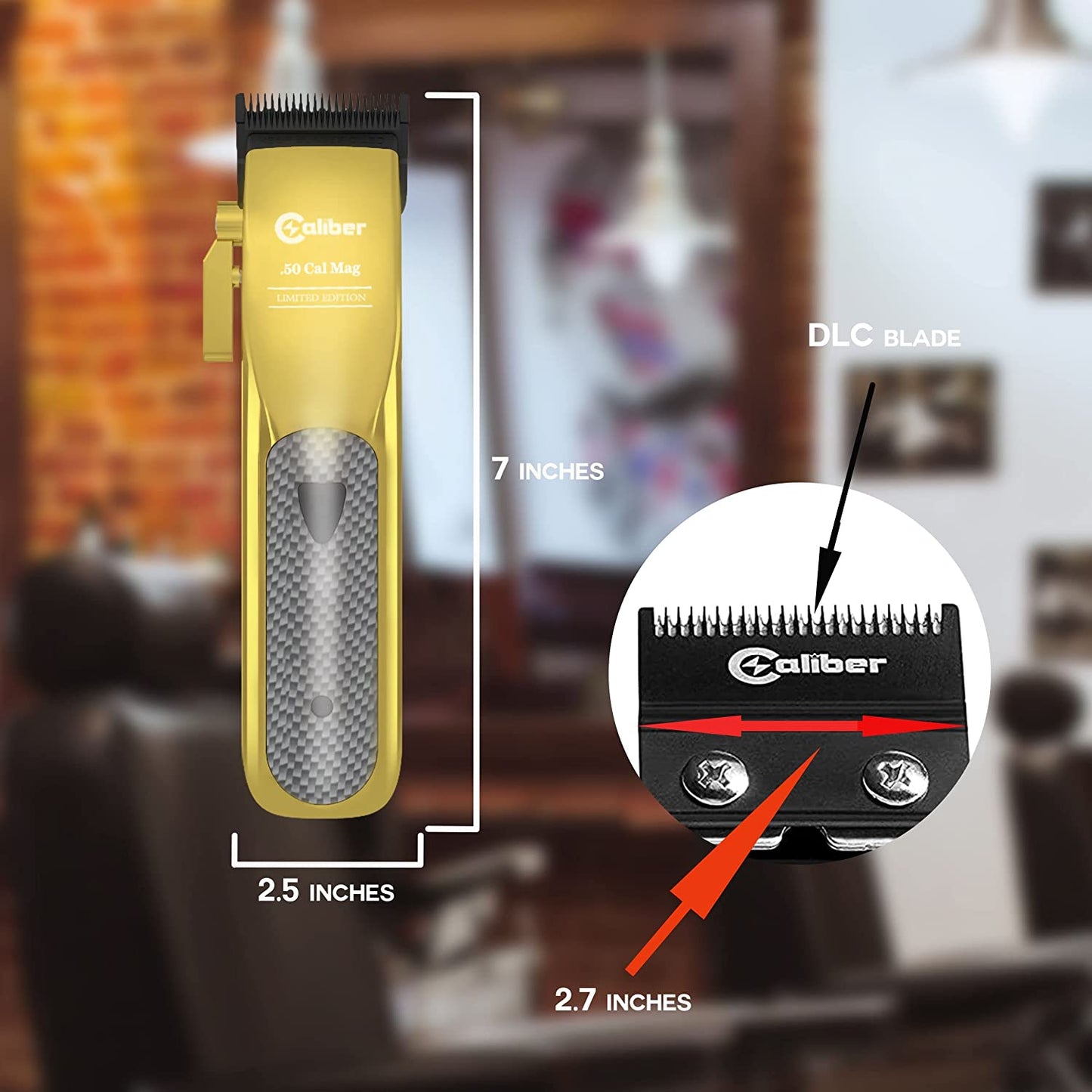 Caliber .50 Cal Limited Edition Cordless Clipper Gold