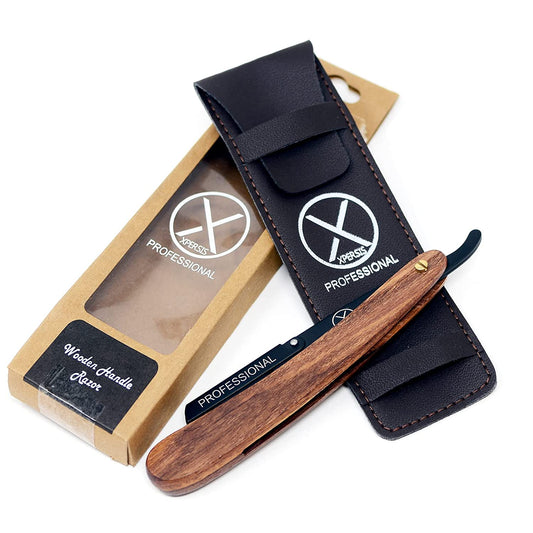 XPERSIS PRO Wooden Handle Straight Razor