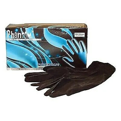 Adenna Phantom Powder Free Black Latex Gloves